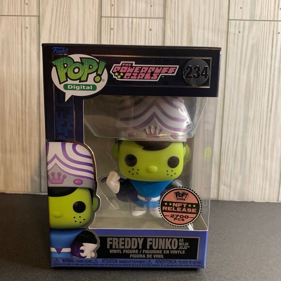 Funko Pop NFT Power Puff Girls Freddy Funko as Mojo Jojo - Picture 1 of 6